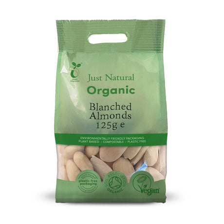 Organic Almonds Blanched 125g - Greenlands Health Store