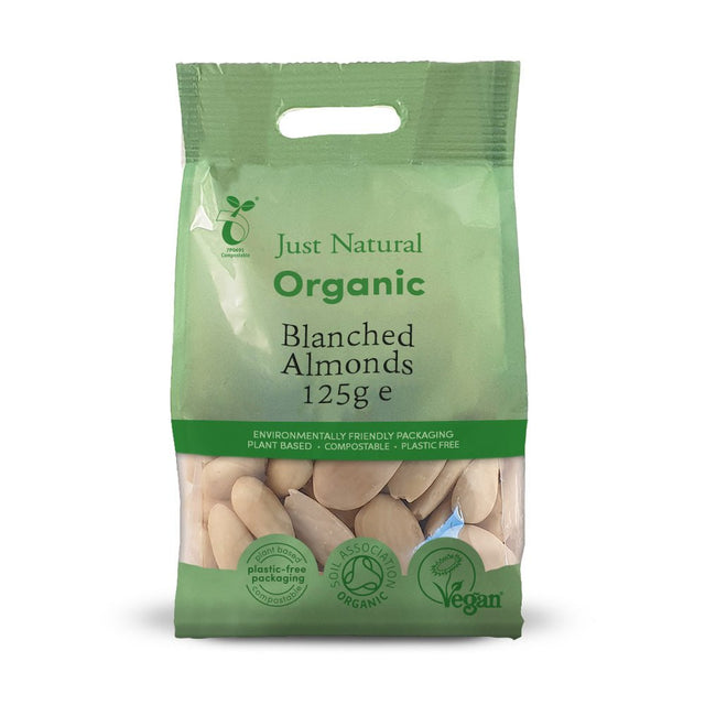 Organic Almonds Blanched 125g - Greenlands Health Store