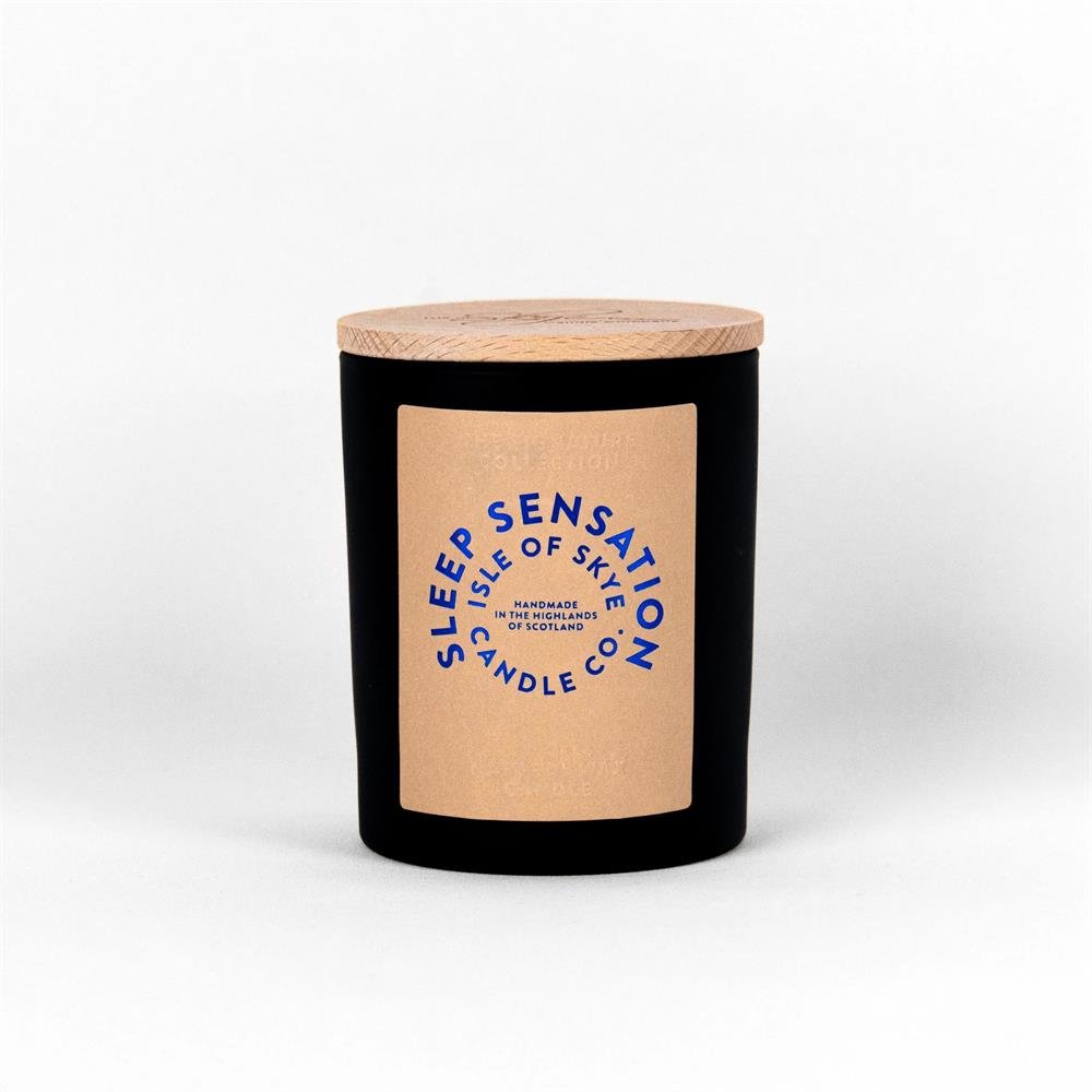 Sleep Sensation Black Natural Wax Candle 9.5cm x 8cm x 8cm - Greenlands Health Store