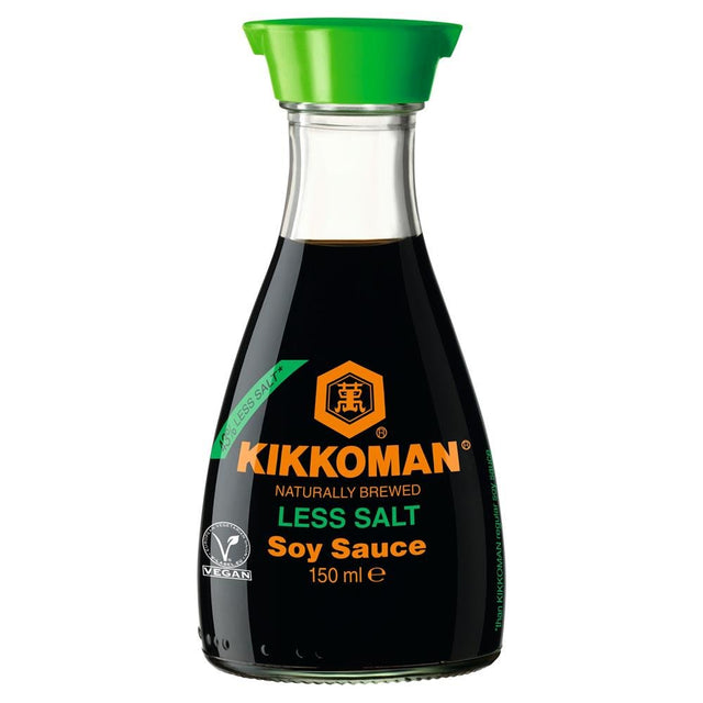 Kikkoman Less Salt Soy Sauce 150ml - Greenlands Health Store