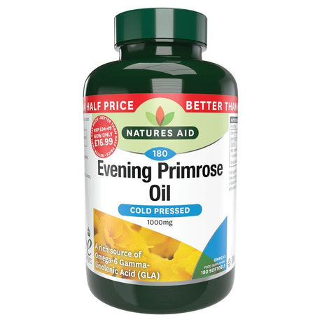 Evening Primrose Oil - 1000mg - 180 Caps - Greenlands Health Store