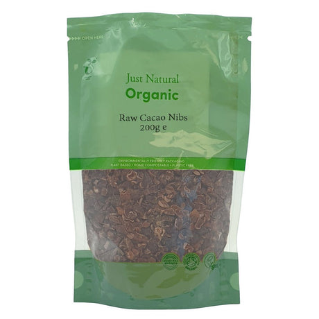 Organic Cacao Nibs Raw 200g - Greenlands Health Store