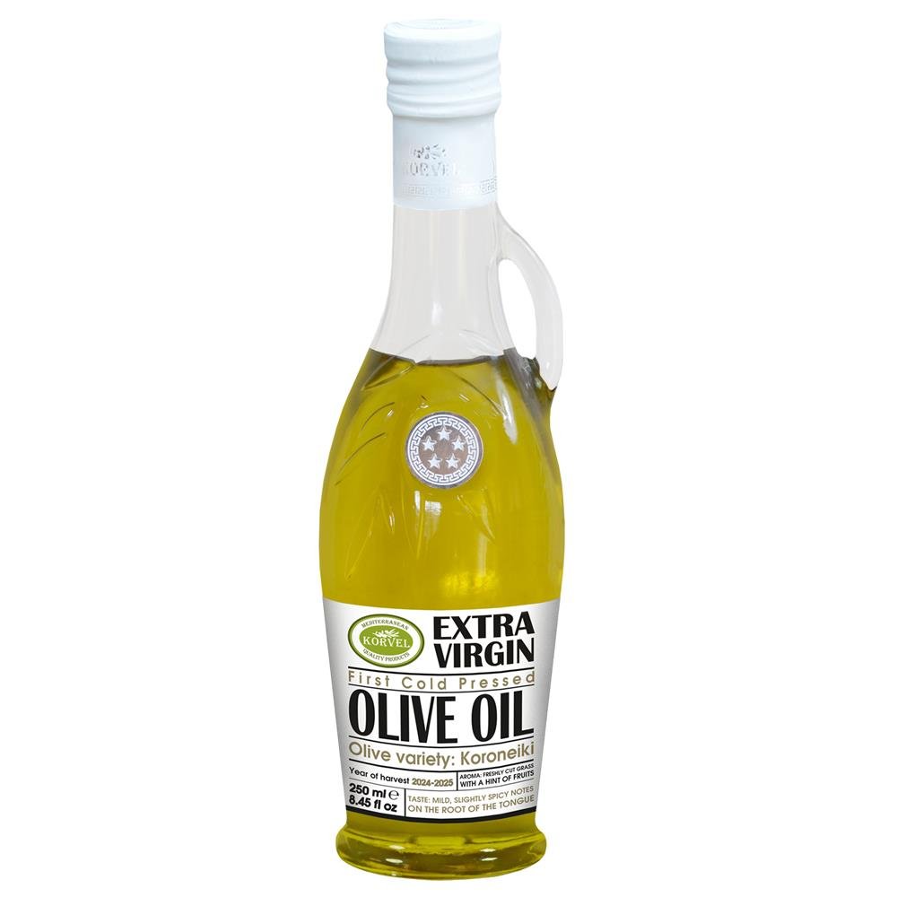 Korvel Greek Extra Virgin Olive Oil Amphora 250ml - Greenlands Health Store