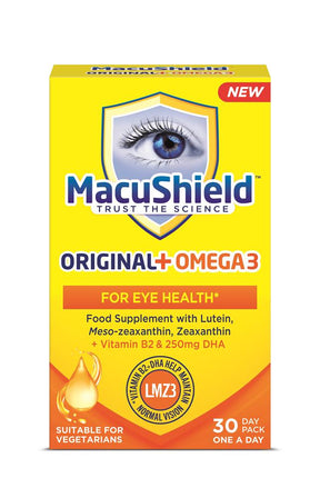 MacuShield Original+ OMEGA 3 30 caps - Greenlands Health Store