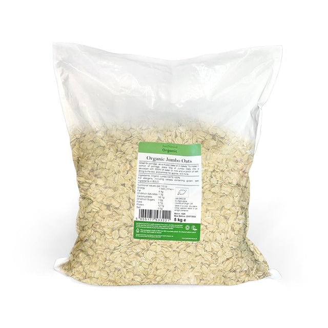 Organic Jumbo Oats 5kg - Greenlands Health Store
