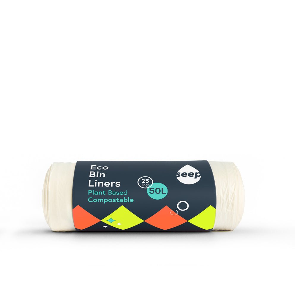 Seep Compostable Bin Liners - 50L (25 bags) - Greenlands Health Store