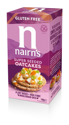 Gluten Free Super Seeded Oatcake 180g - Greenlands Health Store