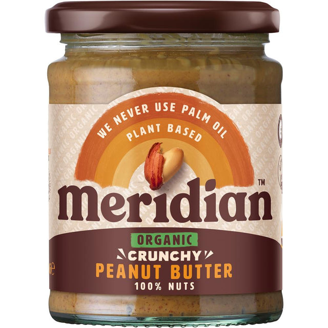 Organic Crunchy Peanut Butter 100% 280g - Greenlands Health Store