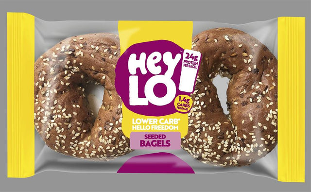 Bakery Fresh Seeded Low Carb Bagels Pack of 2 x 75g - Greenlands Health Store