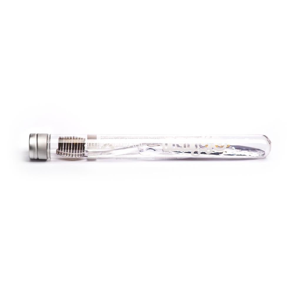 Nano - b Antibacterial Gold&Charcoal Toothbrush - Blue 1 Unit - Greenlands Health Store