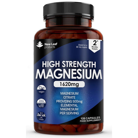 Magnesium Citrate 1620mg Elemental 500mg Recyclable Bottle - Greenlands Health Store