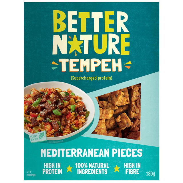 Mediterranean Tempeh Pieces 180g - Greenlands Health Store