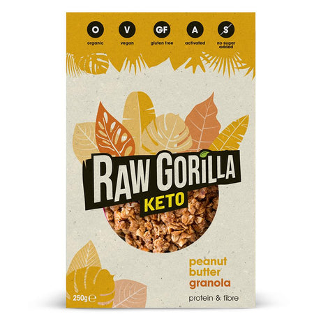 Raw Gorilla KETO Peanut Butter Granola 250g - Greenlands Health Store