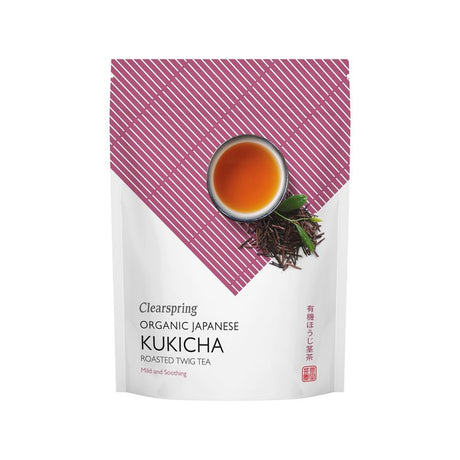 Organic Japanese Roasted Twig Tea Kukicha loose 90g - Greenlands Health Store