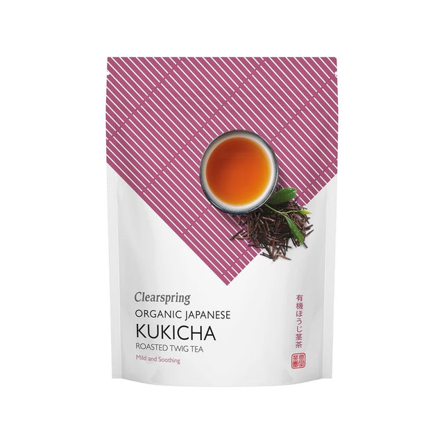 Organic Japanese Roasted Twig Tea Kukicha loose 90g - Greenlands Health Store
