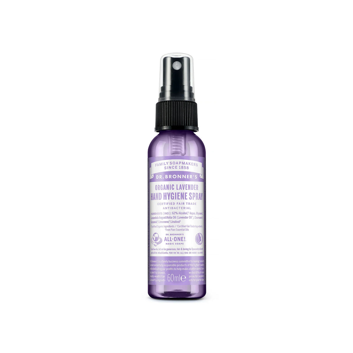 Organic Lavender Hand Hygiene Spray 60ml