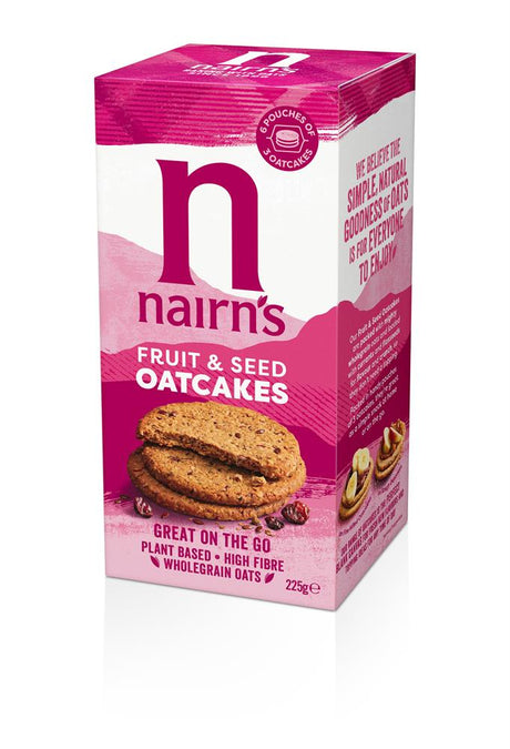 Fruit & Seed Oatcakes 225g - Greenlands Health Store