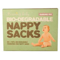 Bio-degradable Nappy Sacks Fragrance Free 60's - Greenlands Health Store
