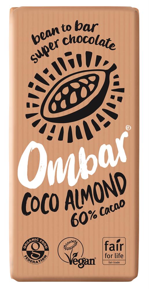 Ombar Coco Almond 70g organic and vegan - Greenlands Health Store