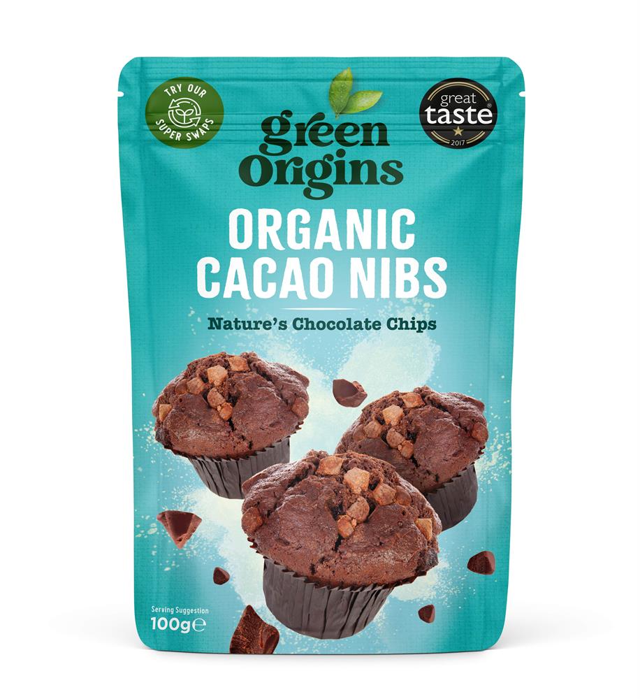 Organic Cacao Nibs (Raw) 100g - Greenlands Health Store