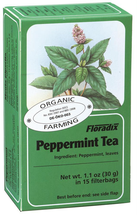 Peppermint Organic Herbal Tea 15 filterbags - Greenlands Health Store