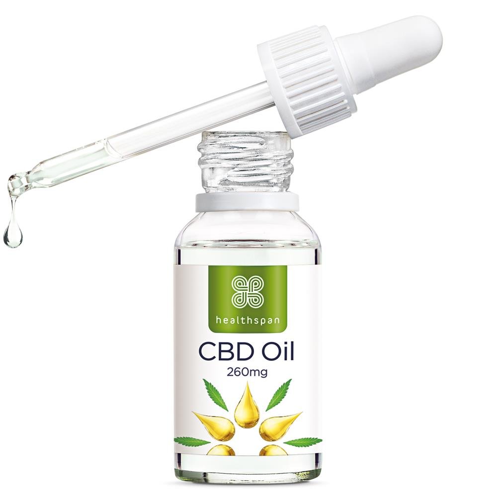 CBD Oil Drops 260mg 10ml - Greenlands Health Store