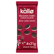 Kallo Belgian Dark Chocolate Rice Cake Minis 4 x 21g - Greenlands Health Store