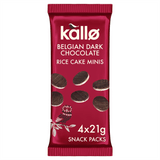 Kallo Belgian Dark Chocolate Rice Cake Minis 4 x 21g - Greenlands Health Store