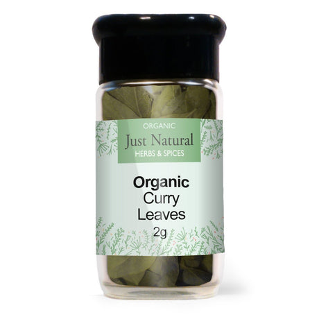 Organic Curry Leaves (Glass Jar) 2g - Greenlands Health Store