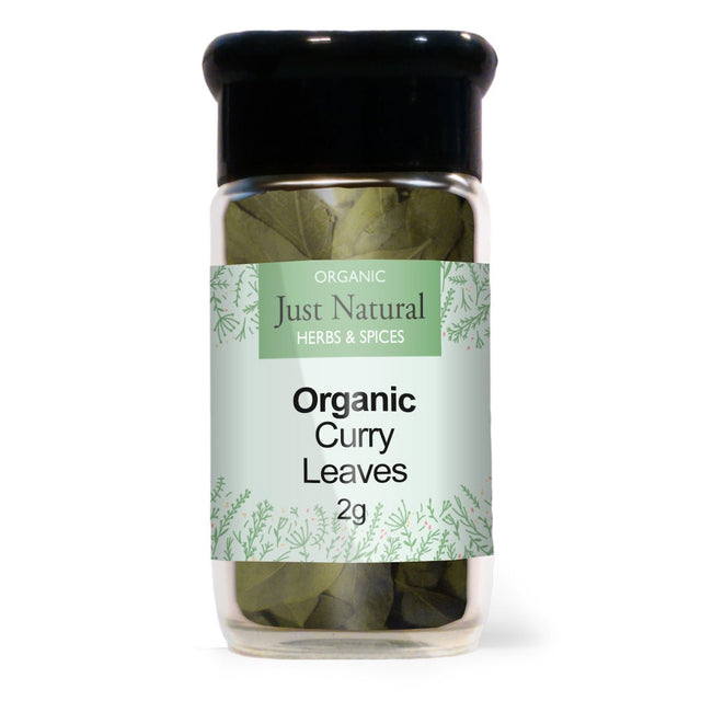 Organic Curry Leaves (Glass Jar) 2g - Greenlands Health Store