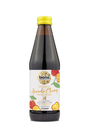 Organic Acerola Cherry Juice 330ml - Greenlands Health Store