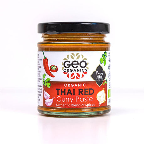 Pastes - Organic Thai Red Curry Paste 180g - Greenlands Health Store