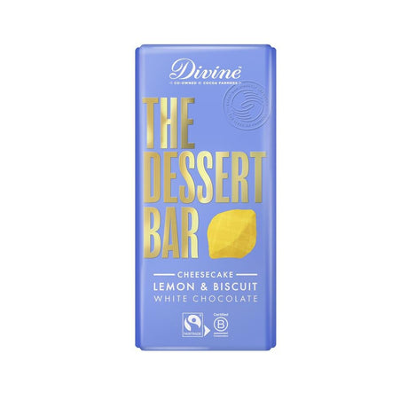 Divine 26% White Chocolate Lemon Cheesecake - Greenlands Health Store