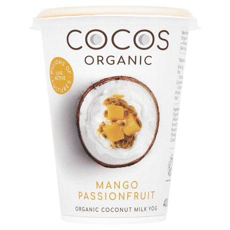 Organic Mango Passionfruit Coconut Milk Yoghurt Alternative 400g - Greenlands Health Store