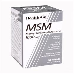 MSM 1000mg Tablets 90's - Greenlands Health Store