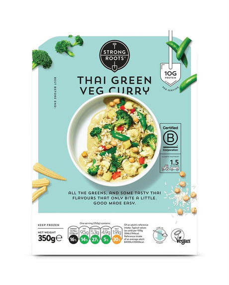 Strong Roots Thai Green Veg Curry 350g - Greenlands Health Store