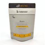 Biotin 60 Veggie Caps - Refill Pouch - Greenlands Health Store