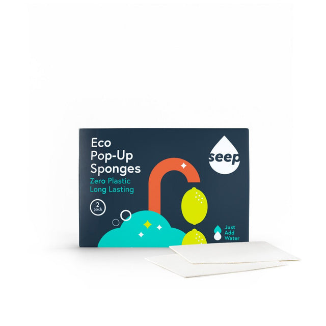 Seep Eco Pop - Up Sponges - 2 pack - Greenlands Health Store
