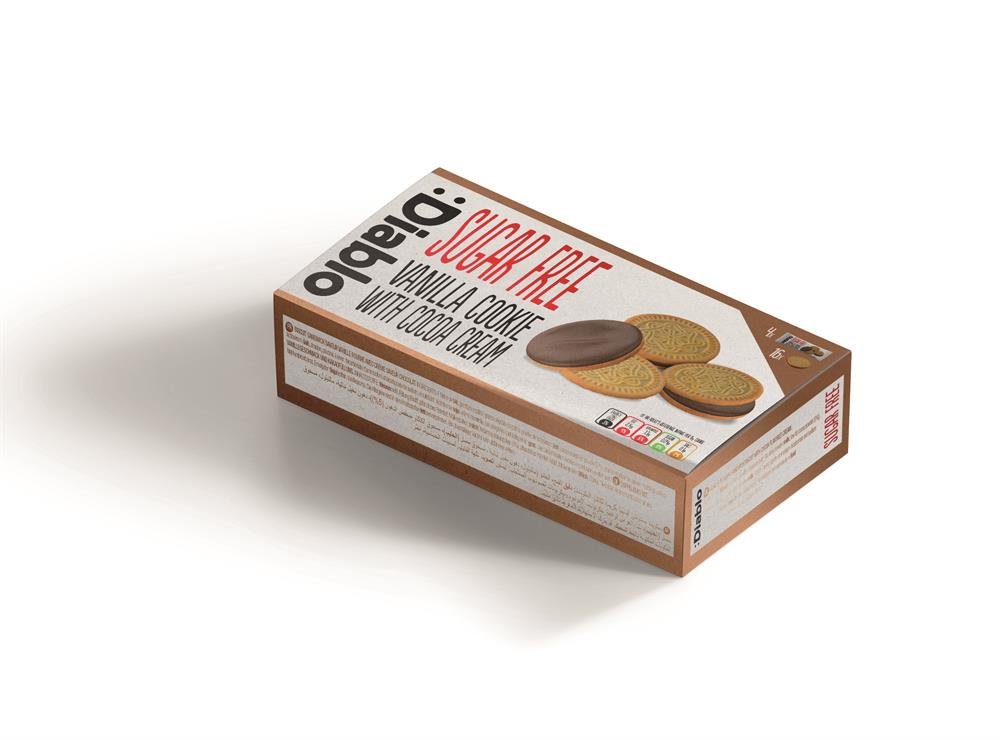 Sugar Free Vanilla Sandwich Cookies Box - Greenlands Health Store