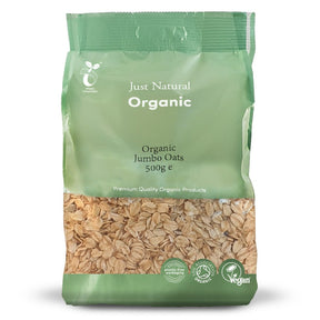 Organic Jumbo Oats 500g - Greenlands Health Store