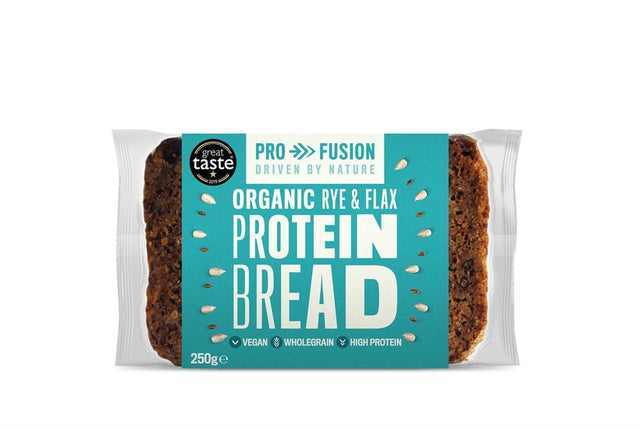 Profusion Organic Protein Bread - Rye & Flax 250g - Greenlands Health Store