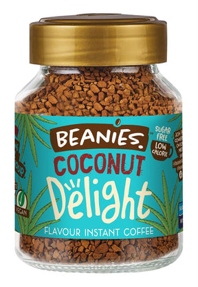 Beanies Coconut Delight Flavour Instant Coffee 50g - Greenlands Health Store