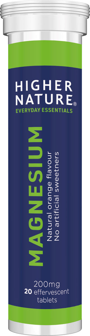 Higher Nature - Magnesium Effervescent 20 Tablets - Greenlands Health Store