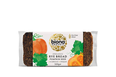 Organic Rye Bread - Pumpkin Seed - 500g - Greenlands Health Store