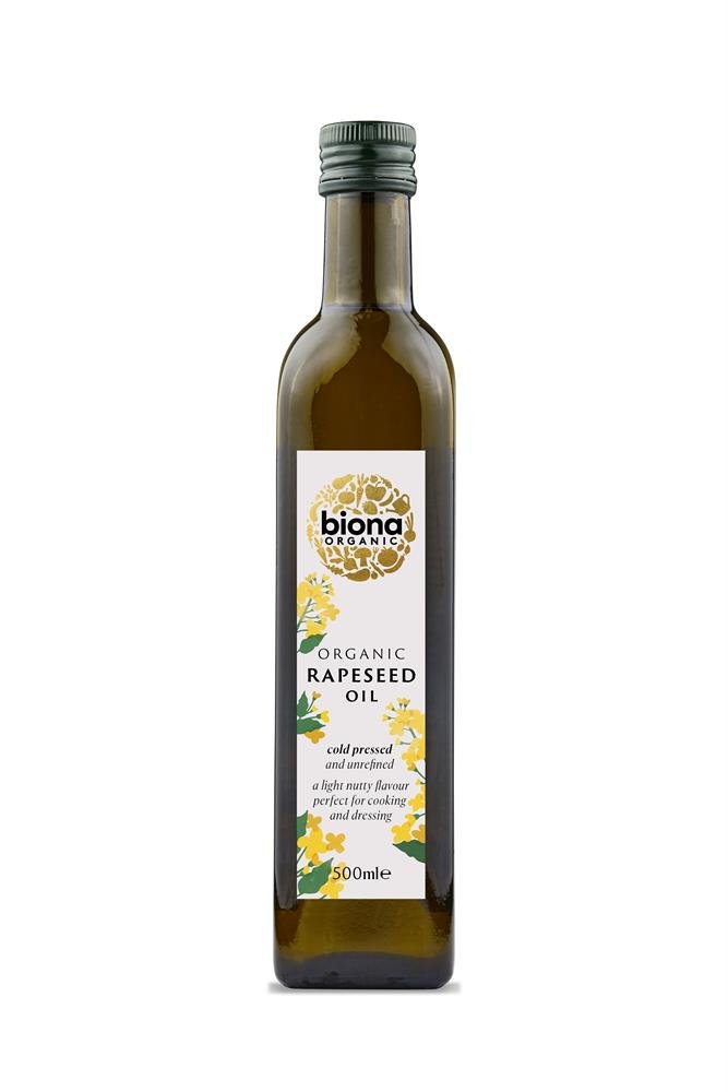 Rapeseed Oil - First Cold Pressing - Organic 500ml - Greenlands Health Store