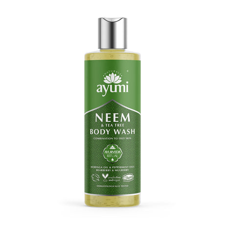Ayumi Neem & Tea Tree Body Wash 250ml - Greenlands Health Store