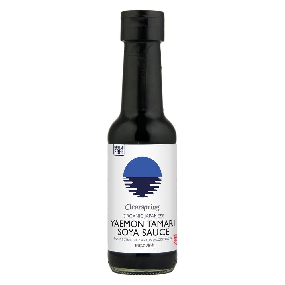 Organic Japanese Yaemon Tamari Soya Sauce - Double Strength 150ml - Greenlands Health Store