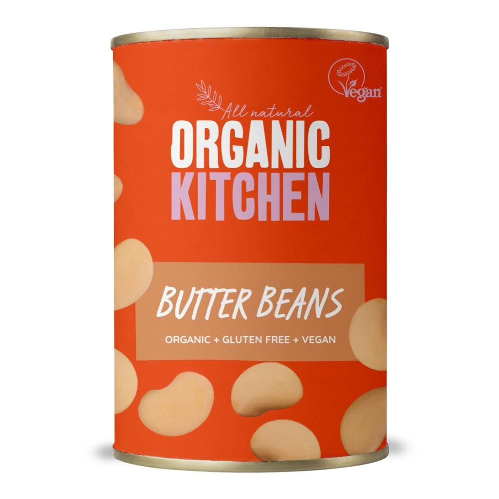 Organic Butter Beans 400g - Greenlands Health Store
