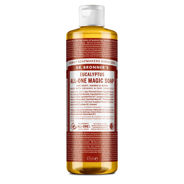Eucalyptus All - One Magic Soap 475ml Organic Dr Bronners - Greenlands Health Store