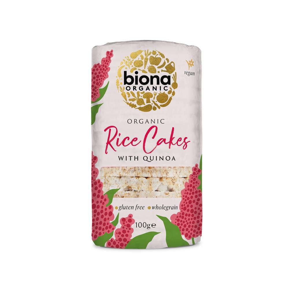 Organic Rice Cakes with Quinoa 100g - Greenlands Health Store